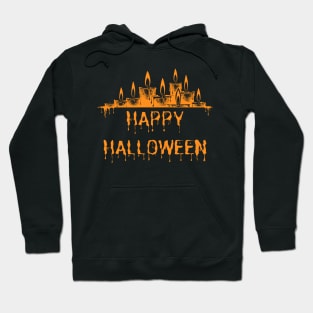 Candles Melting for a Happy Halloween Hoodie